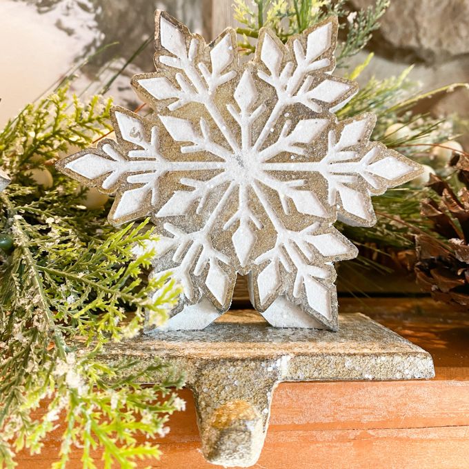 Snowflake Stocking Holder - Pointed Snowflake