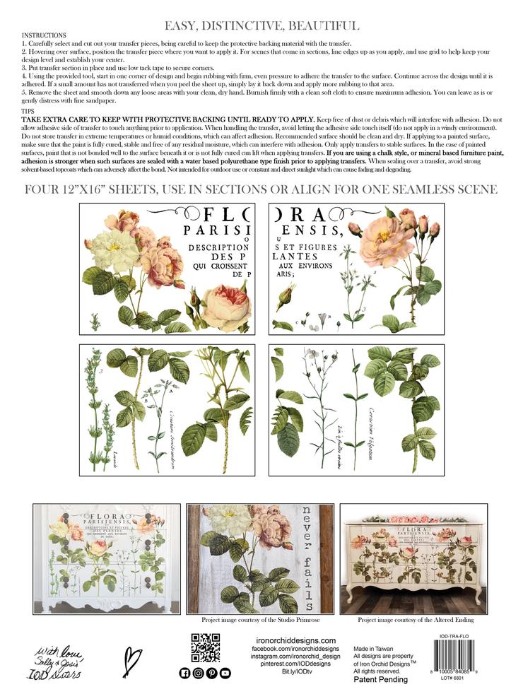 Flora Parisiensis Transfer Pad by IOD