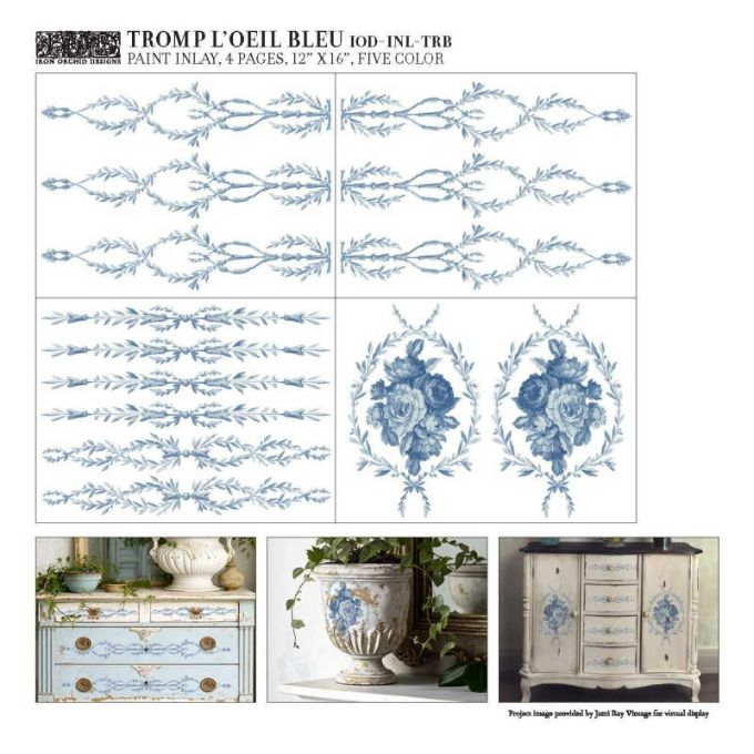 Tromp L'oeil Blue Paint Inlay by IOD - Limited Edition