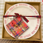 Tartan Cookie Plate Set by Mud Pie