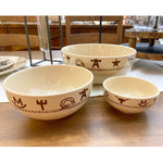 Western Branded 3 Piece Bowl Set