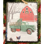 Truck and Barn Ornament
