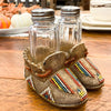 Native Beaded Boots Salt & Pepper Set