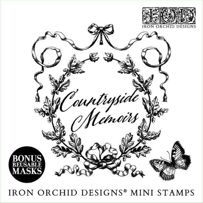 Countryside Memoirs Stamp by IOD available at Rustic Ranch Furniture and Decor.