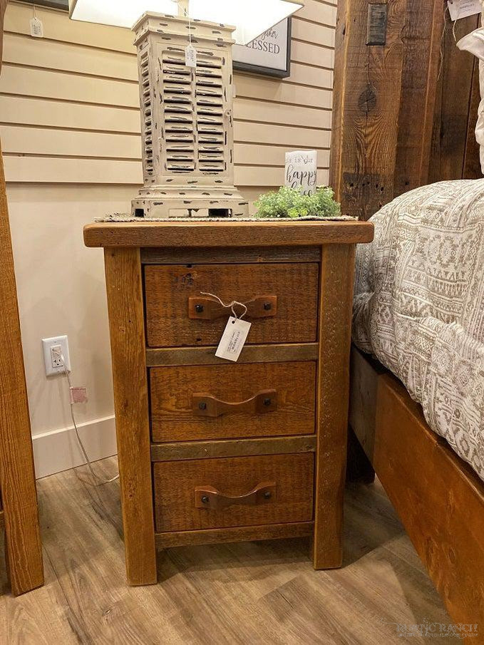 Stony Brooke Three Drawer Nightstand is available at Rustic Ranch Furniture and Decor.