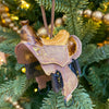 Brown Saddle Ornament