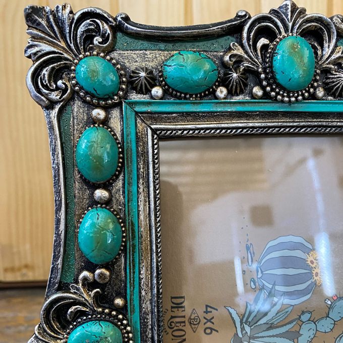 Turquoise Beads 4x6 Frame