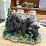 Bear and Cubs Salt and Pepper Holder available at Rustic Ranch Furniture and Decor.