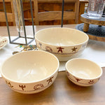 Western Branded 3 Piece Bowl Set