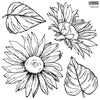 Sunflower Stamp with Masks by IOD