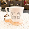 Not My First Cup Mug and Coaster Set by Mud Pie