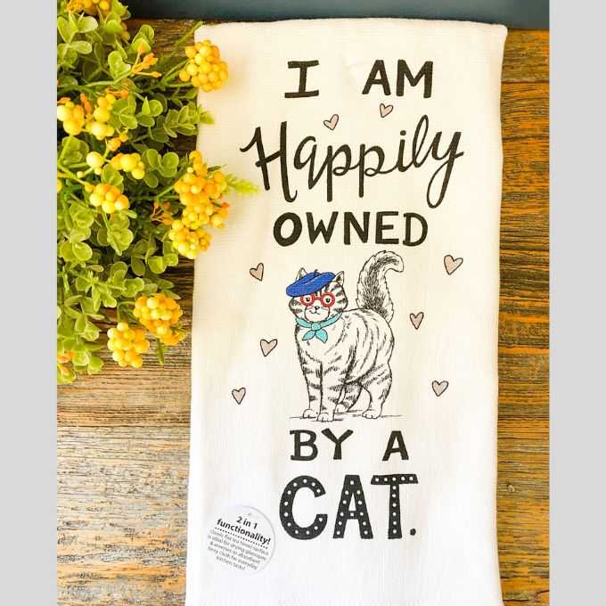 Owned By Cat Dual Purpose Towel