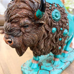 Turquoise Bison Figurine