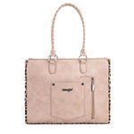 Leopard Print Carry Tote Bag - Khaki