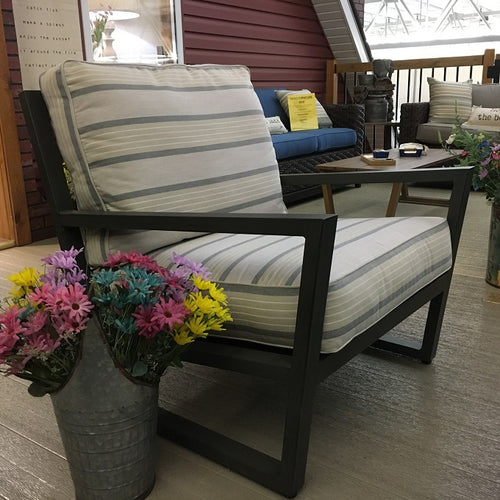 Winston Lounge Chair with Cove Pebble Cushions