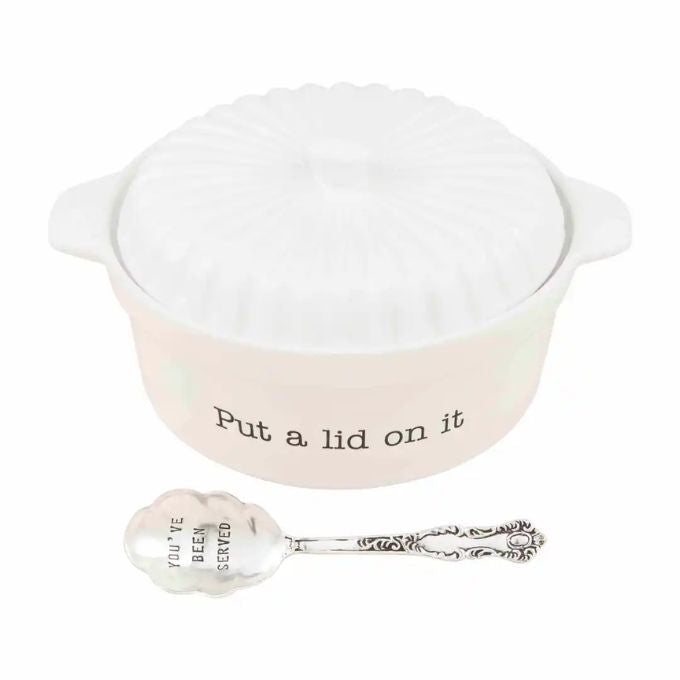 Lid on It Baking Dish by Mud Pie