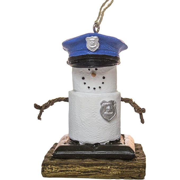 S'mores Policeman Ornament