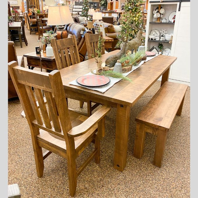 Adirondack Dining Chairs - Arm and Side – Rustic Ranch Furniture and Decor