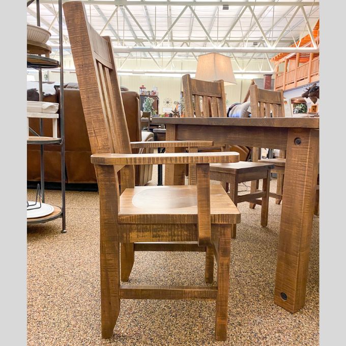 Adirondack Dining Chairs - Arm and Side – Rustic Ranch Furniture and Decor