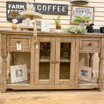 Aruba Sofa Table - Drift Sand Finish available at Rustic Ranch Furniture and Decor.