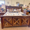 Barnwood Barndoor Style Bed available at Rustic Ranch Furniture and Decor