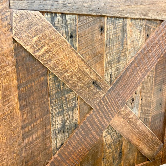  Barnwood Barndoor Style Bed available at Rustic Ranch Furniture and Decor