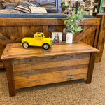 Barnwood Blanket Chest with Barnwood Legs available at Rustic Ranch Furniture and Decor.