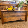 Barnwood Blanket Chest with Barnwood Legs available at Rustic Ranch Furniture and Decor.