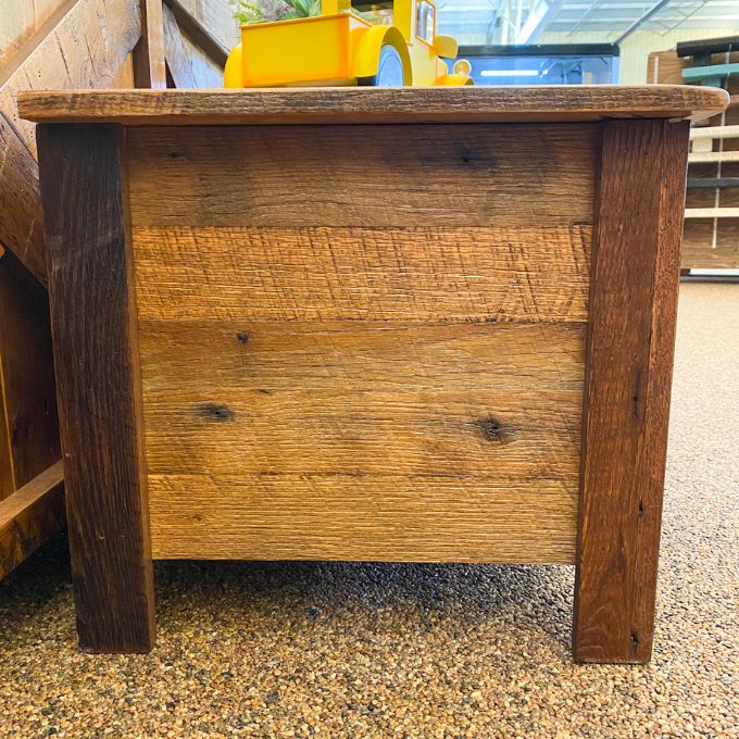 Barnwood Blanket Chest with Barnwood Legs available at Rustic Ranch Furniture and Decor.