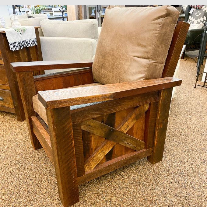 Barnwood Lounge Chair available at Rustic Ranch Furniture and Decor