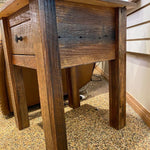 Barnwood One Drawer End Table available at Rustic Ranch Furniture and Decor.