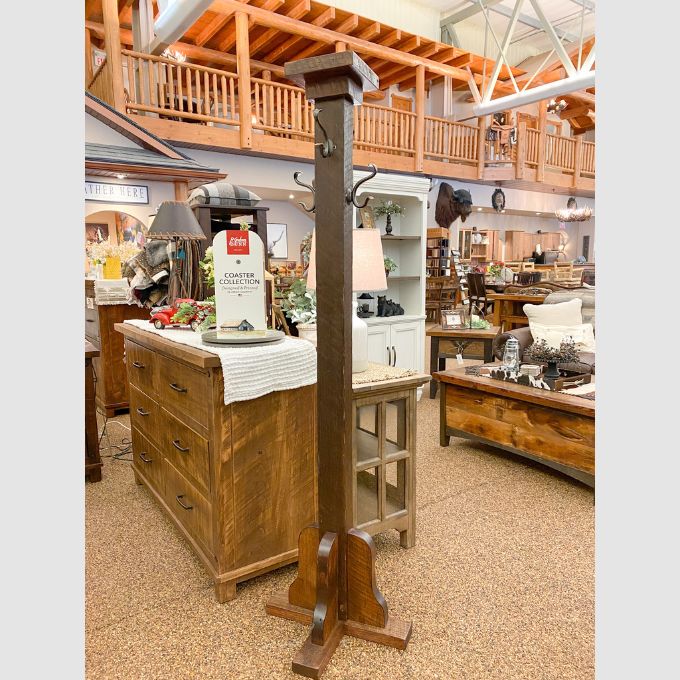 Barnwood Coat Tree available at Rustic Ranch Furniture and Decor.