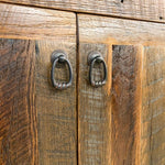 Barnwood Vanity with Edged Laminate Top available at Rustic Ranch Furniture and Decor.