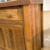 Barnwood Vanity with Edged Laminate Top available at Rustic Ranch Furniture and Decor.