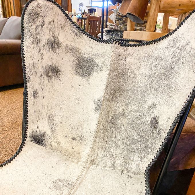 Cow Hide Butterfly Chair