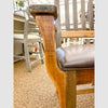 Heritage Arm Chair with Leather Seat available at Rustic Ranch Furniture and Decor.