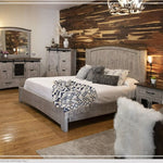 Pueblo Gray Queen Bed available at Rustic Ranch Furniture and Decor.