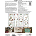 Product packaging with floral patterns and text on a white background. La Folie Paint Inlay by IOD - Limited Edition available at Rustic Ranch Furniture and Decor.