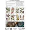 Product packaging with floral and nature-themed designs on a white background. Clementine Transfer by IOD available at Rustic Ranch Furniture and Decor.