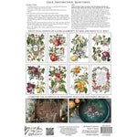 Product packaging with floral and nature-themed designs on a white background. Clementine Transfer by IOD available at Rustic Ranch Furniture and Decor.