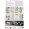 Back cover of a product packaging with Christmas-themed elements and instructions. Partridge Lane Transfer by IOD available at Rustic Ranch Furniture and Decor.