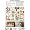 Packaging for decoupage paper with Christmas-themed designs and instructions. Santa's Hollow Transfer by IOD available at Rustic Ranch Furniture and Decor.