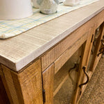 The Tulum Console is available at Rustic Ranch Furniture in Airdrie, Alberta.