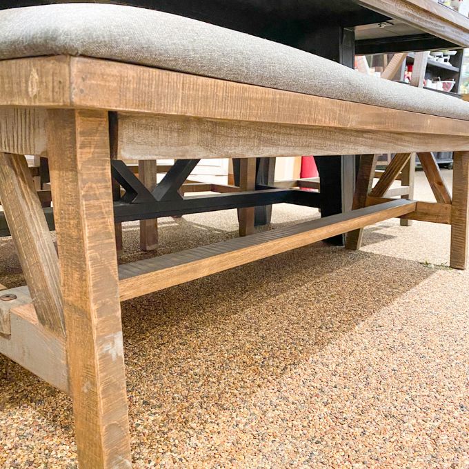Loft Brown Dining Bench available at Rustic Ranch Furniture and Decor.
