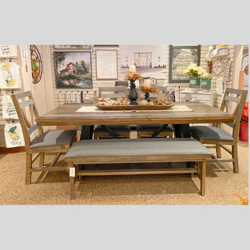 Loft Brown Dining Bench available at Rustic Ranch Furniture and Decor.