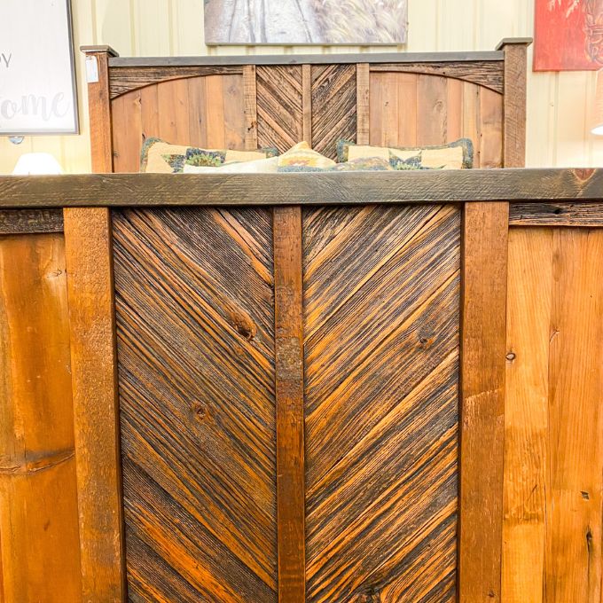 Jackson Hole Reclaimed Wood Bed available at Rustic Ranch Furniture and Decor.