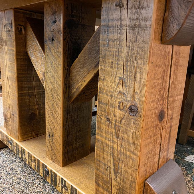 WINDY STABLES KING RANCH 9' DINING TABLE – Rustic Ranch Furniture and Decor