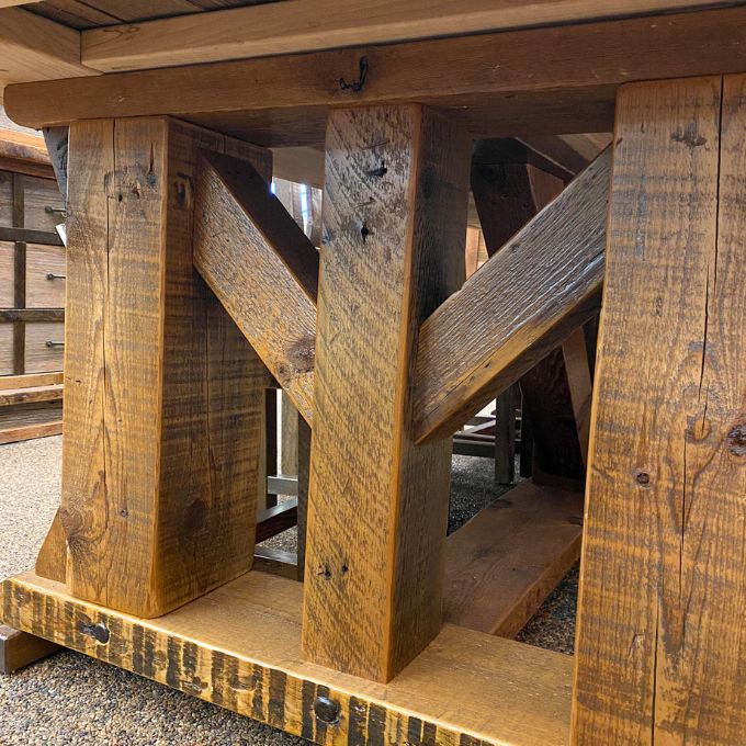 WINDY STABLES KING RANCH 9' DINING TABLE – Rustic Ranch Furniture and Decor