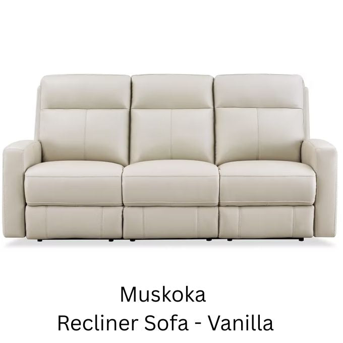 Muskoka Reclining Sofa available at Rustic Ranch Furniture and Decor.