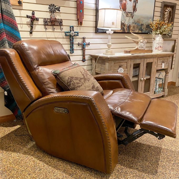  Mustang Power Reclining Chair with Power Head Rest available at Rustic Ranch Furniture and Decor.